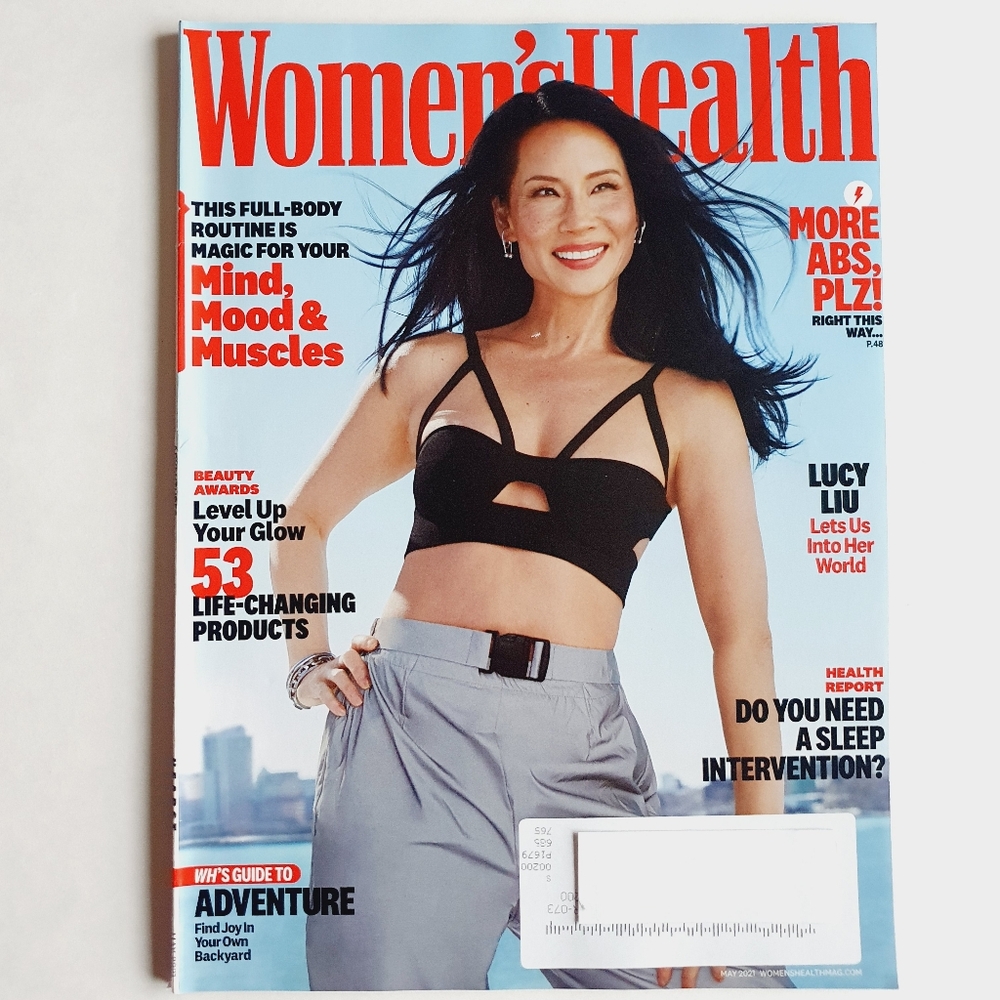 Women's Health Magazine May, 2021 Lucy Liu Mind Mood Muscles Sleep Abs